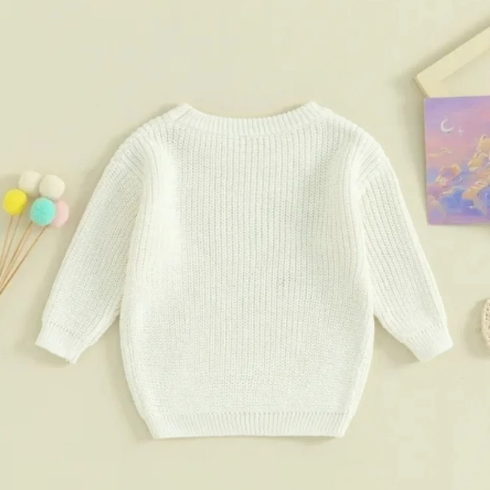 Little Sister Ivory Sweater 0-3 Months New Adorable 👣